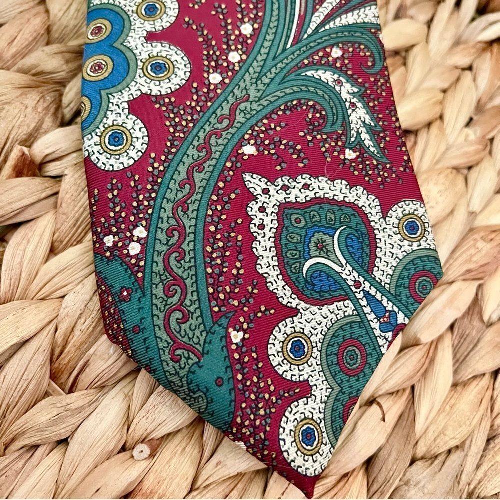 Vintage Oscar de la Renta Set of Stunning Silk Ties - Picture 3 of 7
